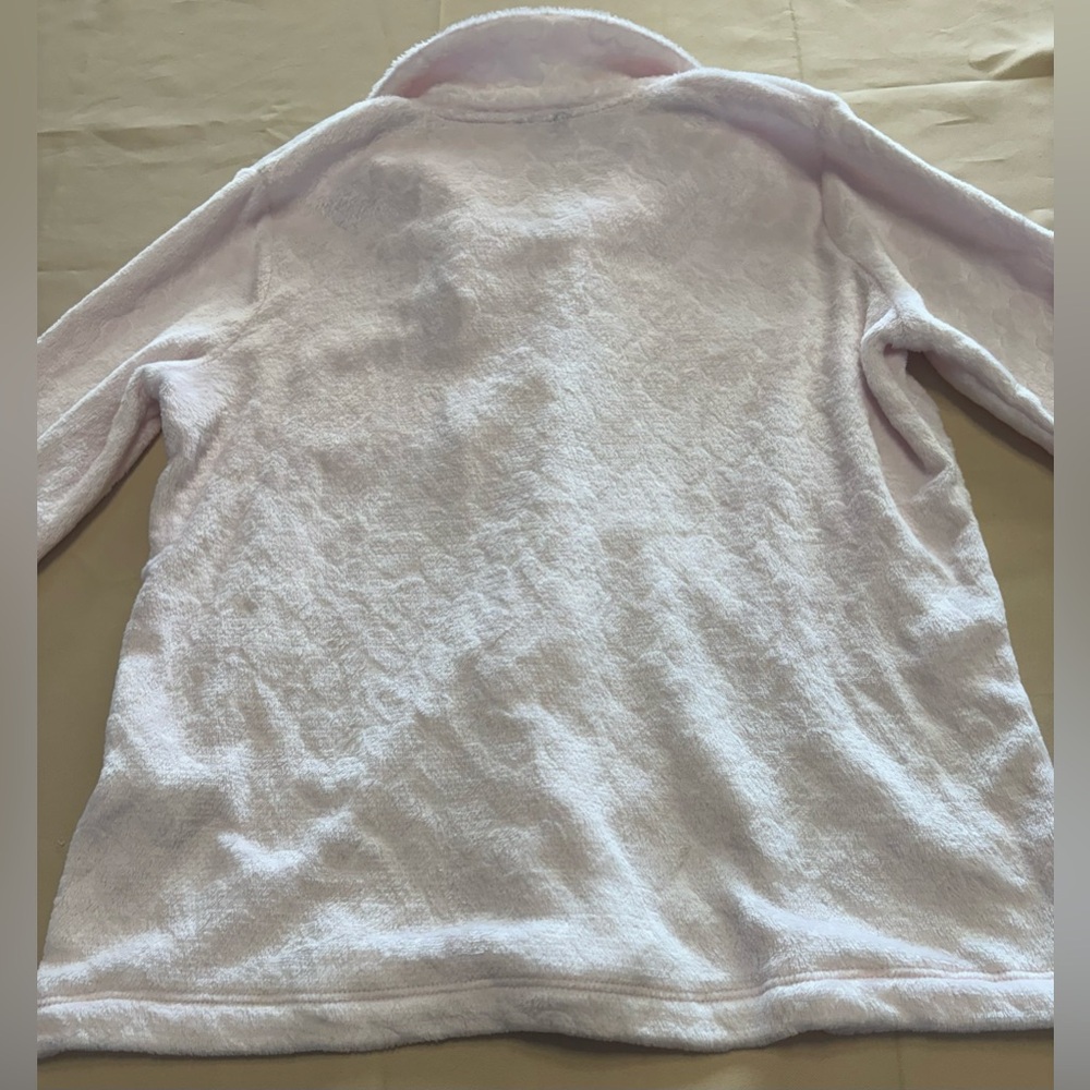Soft Pink Button-Up Pajama Top with Heart - Picture 14 of 16